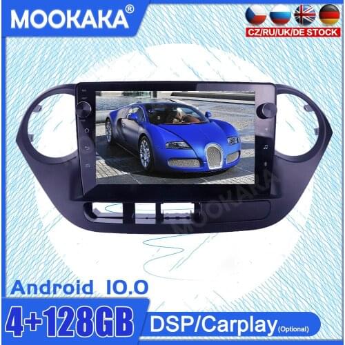 4+128G Android10 For Hyundai I10 2013-2016 Car GPS Navigation Auto Tape Radio Stereo Video Multimedia Player Carplay HeadUnit