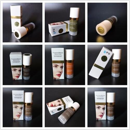 5Pcs Vacuum Packaging Tattoo Ink Pigment Kits For Permanent Makeup MicroPigments Eyebrow Eyeliner Lip Beauty Tools Import 10ML