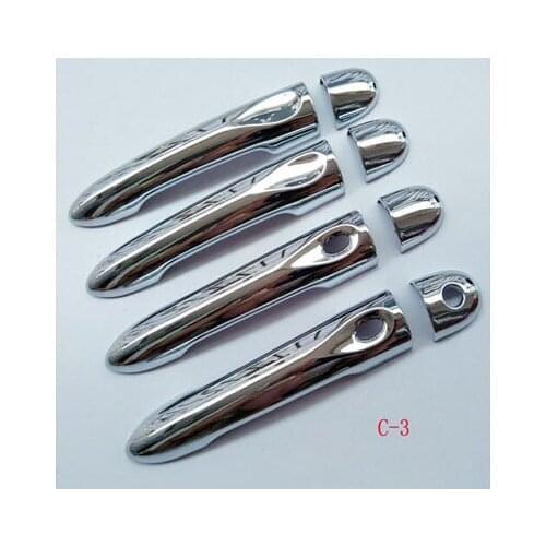 ABS Chrome Door Handle Catch Cover for Renault Captur Samsung QM3 Car Styling Stickers Auto Accessories 8 Pcs