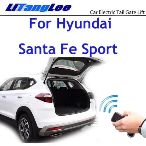LiTangLee Car Electric Tail Gate Lift Trunk Rear Door Assist System For Hyundai Santa Fe Sport Original Key Remote Control