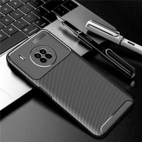 Carbon Fiber Case For Huawei Y9A Case Huawei Y7A Y8S Y5P Y6P Y8P Y9S Y7P Cover Soft Protective Phone Bumper For Huawei Y9A Funda