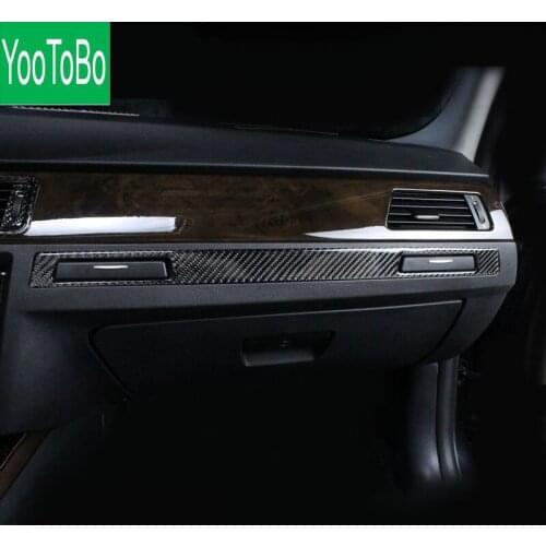 For bmw e90 e92 e93 Interior Trim Carbon Fiber Copilot Water Cup Holder panel Decor Cover moulding 3 series LHD RHD accessories