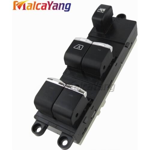 Chrome 25401-EB30B Front Left Electric window switch for Nissan Pathfinder R51 Navara D40 04-16 25401-BB65B