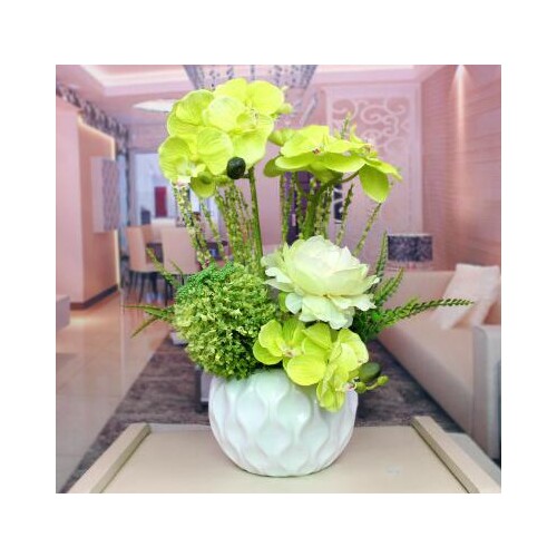 Simulation Phalaenopsis flowers decoration decoration floral silk suit room Home Furnishing placed flowers