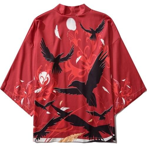 Autumn Spring Japanese Kimono Samurai Style Clothing Cardigan кимоно японский стиль Male Female High-quality Daily Street Lounge