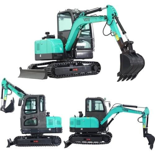 China Micro mini excavator 4 ton Multifunction mini digger Hydraulic crawler excavator Private orchard