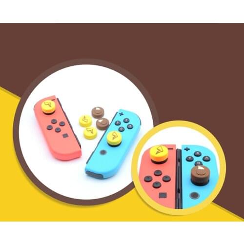 4pcs Creative Theme Thumb Stick Grip Caps Joystick Soft Cover Case Button Skin For Nintendo Switch Lite for PS3 PS4 XBOX ONE 360
