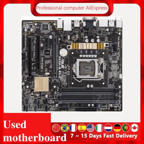 For Asus B85M-E R2.0 Desktop Motherboard B85 LGA 1150 For Core i7 i5 i3 SATA3 USB3.0 Original Used Mainboard