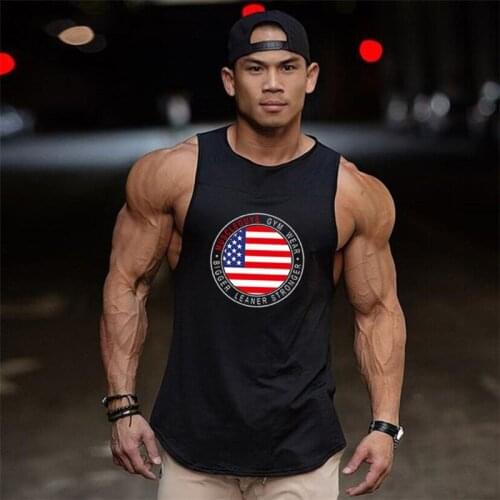 Muscleguys Bodybuilding Tank Top Muscle Vest Brand Clothing Patchwork Sleeveless Undershirt Fitness Stringers Male Singlets