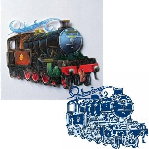 Retro Train Metal Cutting Dies Stencils Nice Retro Train Die Cut For Card Making DIY New 2019 Crafts Cards
