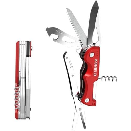 Stainless Steel Knife Multifunctional Tool Camping Folding Outdoor Knife Bottle Opener Hexagonal Screwdriver Universal Scissor