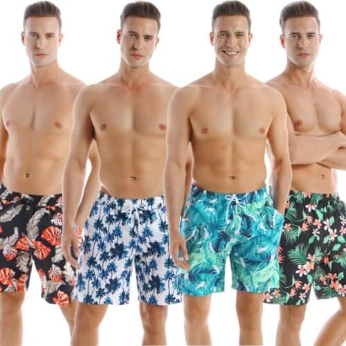 Fashion Casual Swimwear Trunks Swimsuits Print Swim Trunks Beachwear