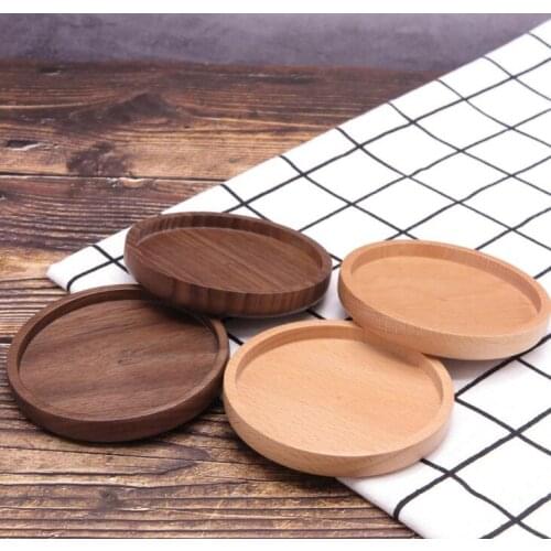 Table mats and coasters Personalized Laser Engrave Round wooden Coasters | bamboo Wood Cut Table Coaster set LX1015
