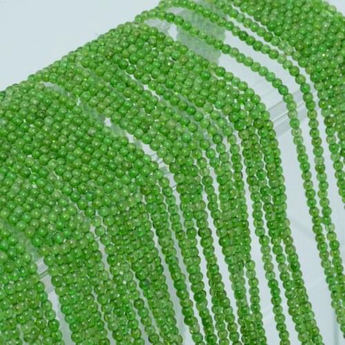 Natural Chrome Diopside Loose Round Beads 2mm-2.2mm