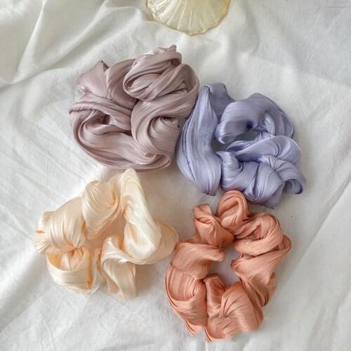 Headband Satin Lovely Sweet Hair accessories Simple Retro Shell Texture Solid Womens Jewelry Hairband