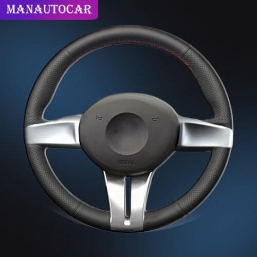 Auto Braid On The Steering Wheel Cover for BMW Z4 E85 (Roadster) 2003-2008 E86 (Coupe) 2005-2008 Car Wheel Covers Car-styling