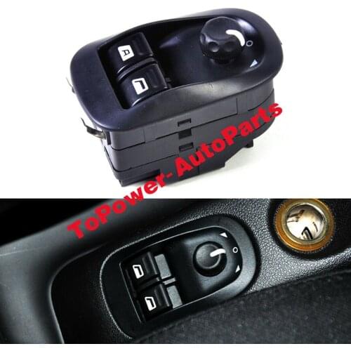 6554WA Electric Power Window Switch Mirror Button ControL Front Left For 2000-2009 Peugeott 206 1.4/1.6L NEW Autoparts 6554.WA