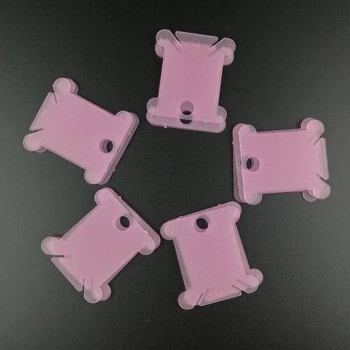 100 Pcs/ Lot Whole Sale Plastic Thread Plate Pieces Sewing Tool Cotton Wire Pad Line Winding Sheet DIY Organizer Set