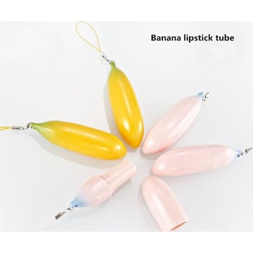 Empty Lipstick Tube Lip Balm Container Banana Lipstick Tube Diy Homemade Lipstick shell Packaging Inner Diameter 12.1mm