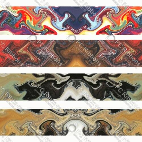 Graffiti Painting Printed Lanyard/Satin/Grosgrain Ribbon Cartoon Design Customized for DIY Hair Craft Supplies Sewing 50 Yards