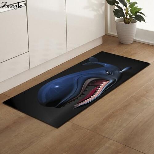Zeegle Animal Long Kitchen Carpet Welcome Home Door Entrance Carpet Floor Mat Anti Slip Living Room Carpet Soft Bedside Area Rug