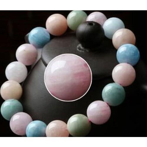 10 mm Natural Morgan Stone Gemstone Round Beads Bracelet