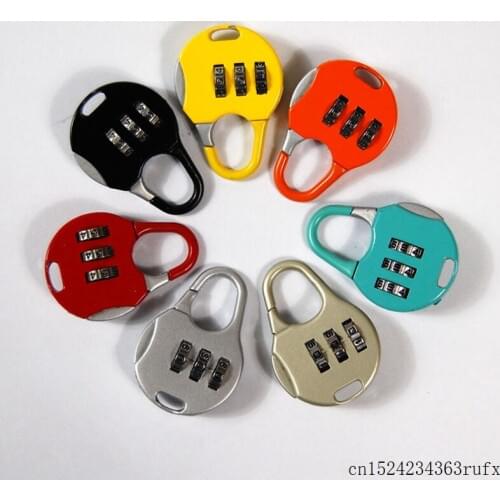 100 Pcs 3 Dial Digit Combination Padlock Diary Drawer Security Parts Backbag Coded Cupboard Cabinet Locker for Jewelry Box Bag