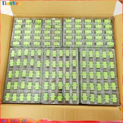 100Pcs SC Fiber Optic Connector Adapter OM3 SC / UPC SM Flange Singlemode Simplex SC-SC APC Coupler Wholesale