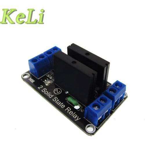 2 Channel 5V DC Relay Module Solid State High Level SSR AVR DSP