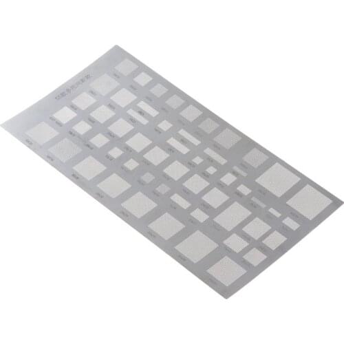 New 4PCS Universal BGA Stencil for MTK MSM Samsung Huawei Xiaomi iPad CPU RAM PM Power IC Reball Pin BGA Direct Heat Template