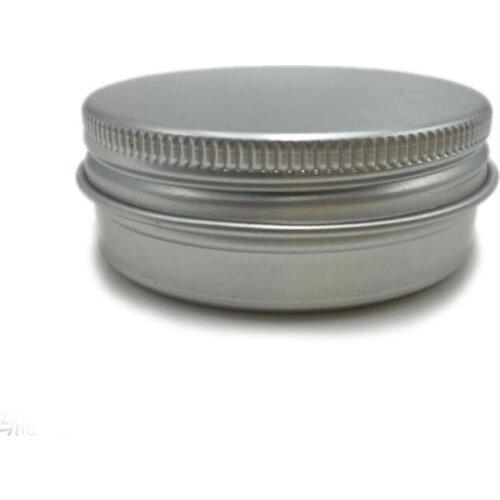 40ml Cream Jar Eyeshadow Container Ointment Cream Pots Round Aluminum Metal Tin Cans Screw Thread Lid Travel Set 50pcs/lot