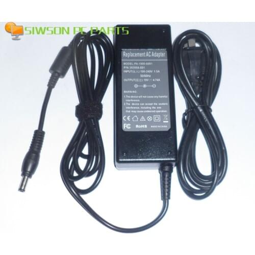 19V 4.74A Laptop Ac Adapter Power Charger + Cord for Toshiba 333 300 1110 1115 1130 1900 1905 1955 2430 3000 3005 F45 P775