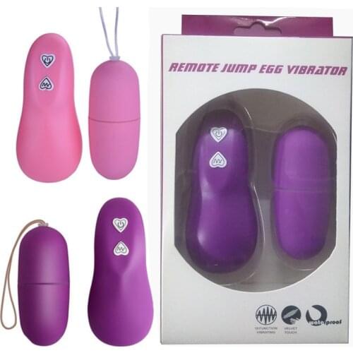 Wireless Remote Control Vibrator 68 different frequency luminous Jumping Egg Bullet magic eggs Pocket Vibration Massager