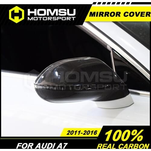 Carbon fiber Mirror cover for AU-DI A7 2011-2016 Rear view mirror Cover for AU-DI A7 2011-2016