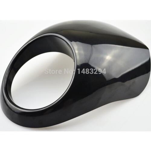 Black Front Cowl Fork Headlight Fairing Custom Mask Fits For HD Sportster Dyna FX/XL 883 883L