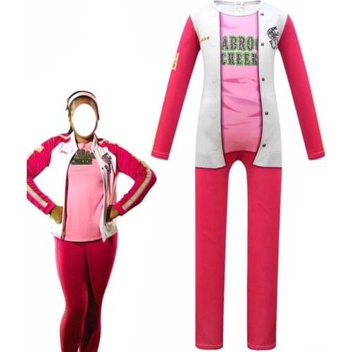Halloween Costumes for Kids Girls Zombies 2 Addison Cosplay Character Cheerleading Bodysuit Childrens Carnival Party Clothing