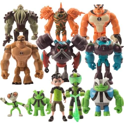 Ben 10 omnitrix Toy Grey Matter Heatblast Humungousaur Rath 12cm PVC Action Figures Kids Toys for Children Gift