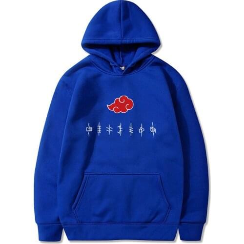 Akatsuki Cloud Symbols Print Hoodies Sweatshirt Streetwear Men Women Fashion Hip Hop Pullover Oversized Autumn Sudaderas