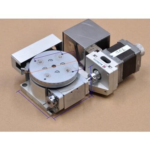 KOHZU R-axis 70 * 70mm RA07-02 electric precision rotary work slide optical displacement platform aluminum