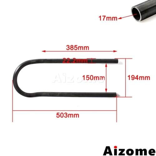 503mm Long Cafe Racer Upswept Rear Seat Tail Frame Loop Hoop For Honda Yamaha Suzuki Kawasaki Brat Street Tracker Seat 7/8" Tube