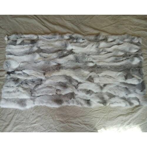 Rabbit Fur Plate Rabbit Skin Rug Patchwork Section Belly Fur Blanket Throw Carpet Custom Blankets Factory Sale Good Quality New