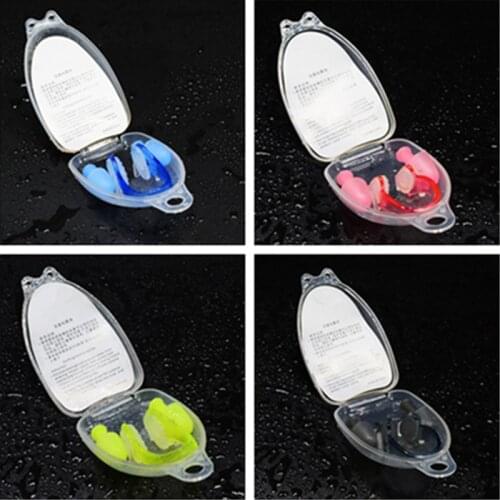 Soft Silicone Swimming Nose Clips + 2 Ear Plugs Earplugs Set Pool Accessories Water Sports Swimming Tools