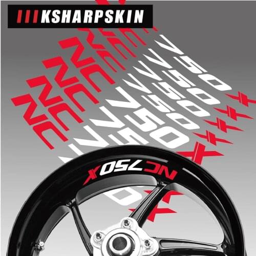 Motorcycle Wheel Sticker Car Tire Accessories Decorative logo Decal For Honda NC750X nc 750x high quality