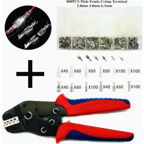 DuPont Terminals Crimp Pliers Crimping Tools SN-48B Kit for 2.8 4.8 6.3 VH3.96/Tube/Insulation Terminals Electrical Clamp Tools