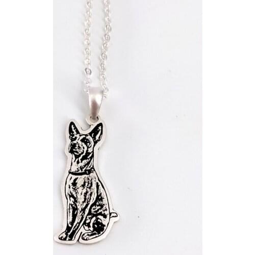 925 Silver Animal Photo Pendant Necklace Personalized Custom Pet Portrait Engraved Name Necklaces Fashion Jewelry Memorial Gifts
