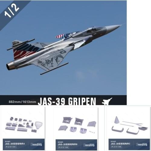 Plastic Parts Set A B C For Freewing JAS39 80mm EDF RC Jet Airplane Model