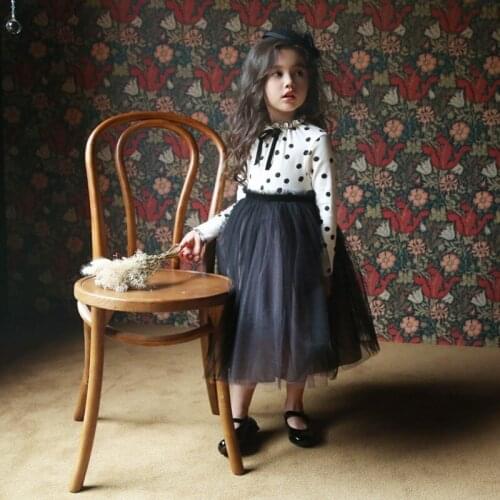 Flower Girl Dresses for Weddings Girls Fall Clothes Birthday Princess Dresses Christmas Costume Floral Long Sleeves Clothing