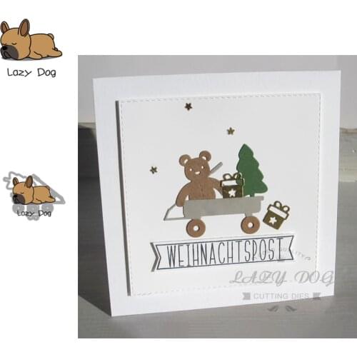 Sleigh Tree Gift Metal Cutting Dies Scrapbooking Stencil DIY Decorative Craft Embossing Die Cuts Card Making New Dies For 2020