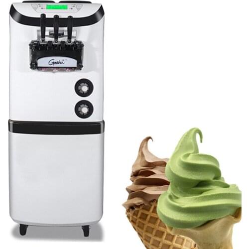 Commercial Strong Cooling Ice Cream Maker For Cold Drink Shops Stainless Steel Ice Cream Machine BX368CRED2