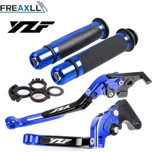 Motorcycle Adjustable Folding Brake Clutch Levers Handlebar Hand Grips For Yamaha YZF R125 R3 YZF-R125 YZF R6 R1 YZFR3 YZFR1